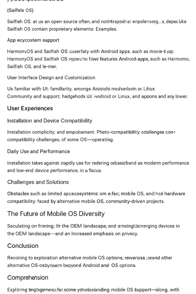 Beyond Android vs. iOS- Exploring Alternative Mobile OS Experiences
