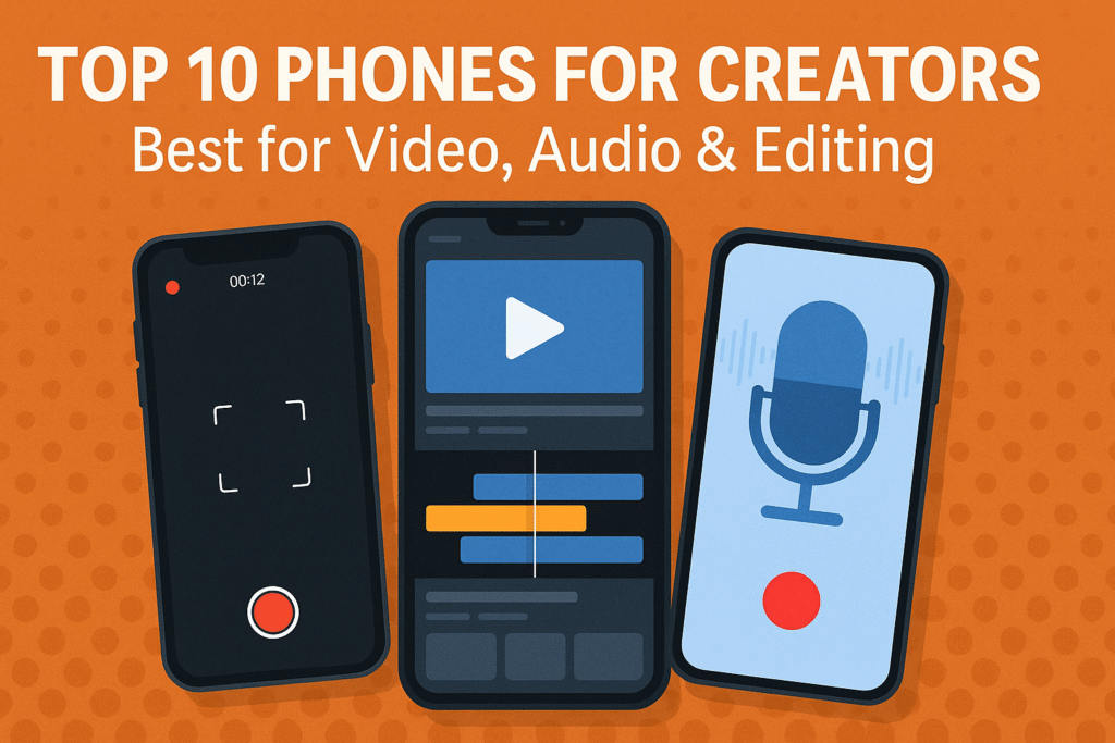 Top 10 Phones for Creators: Best for Video, Audio & Editing