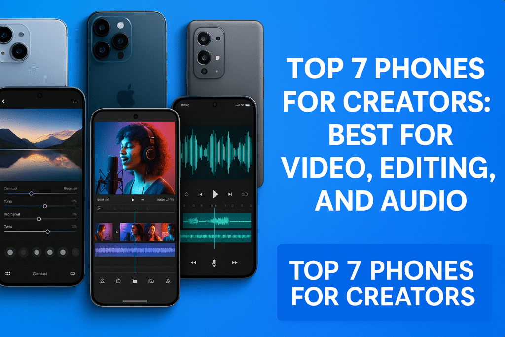 Top 7 Phones for Creators: Best for Video, Editing, and Audio