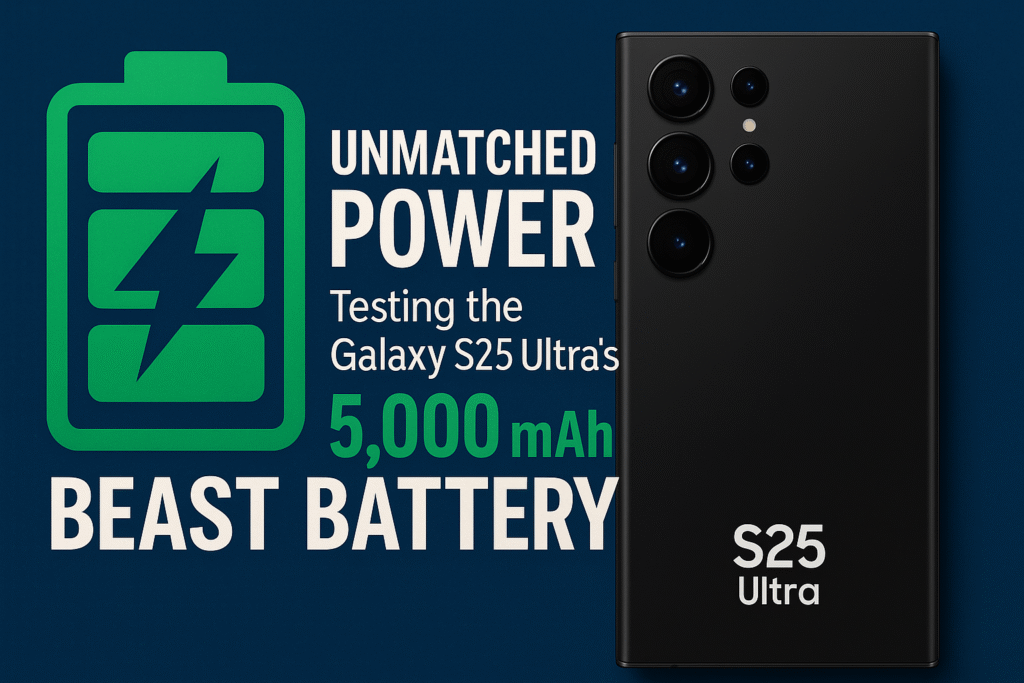 Unmatched Power: Testing the Galaxy S25 Ultra’s 5,000 mAh Beast Battery