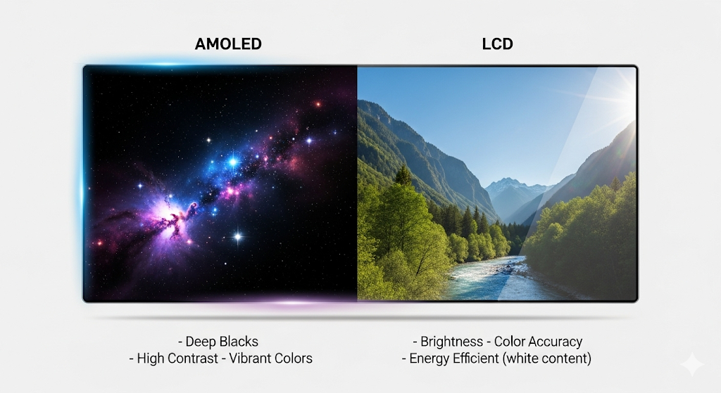 Demystifying Display Tech: Is AMOLED Always Better than LCD?
