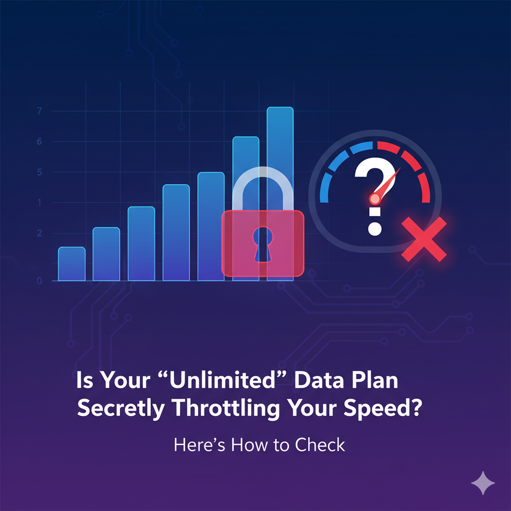 Is Your "Unlimited" Data Plan Secretly Throttling Your Speed? Here's How to Check