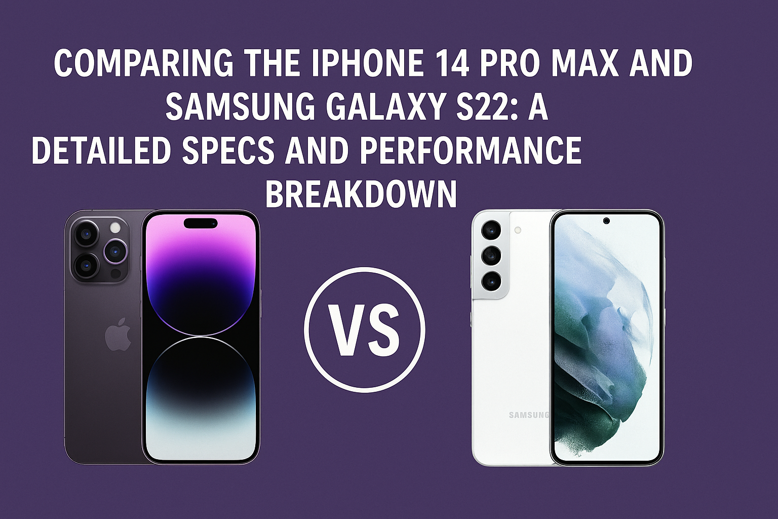 Comparing the iPhone 14 Pro Max and Samsung Galaxy S22: A Detailed Specs and Performance Breakdown